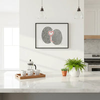 Two Souls, One Heart. Framed Poster