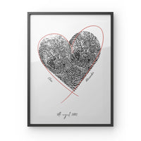Heart Print - Framed Poster