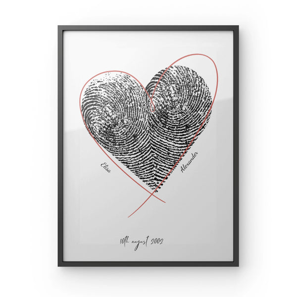 Heart Print - Framed Poster
