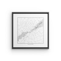 Celestial Moment - Canvas on Black floating frame