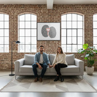 Two Souls, One Heart. Framed Poster