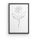 Say it with Flowers - Canvas with black floating frame