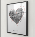 Heart Print - Framed Poster