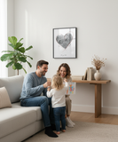 Heart Print - Framed Poster