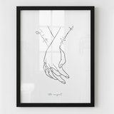 Holding Hands - Framed Poster