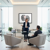 Two Souls, One Heart, Canvas with Floating frame