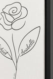 Say it with Flowers - Canvas with black floating frame