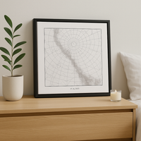 Celestial moment - canvas on black floating frame