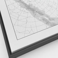 Celestial moment - canvas on black floating frame